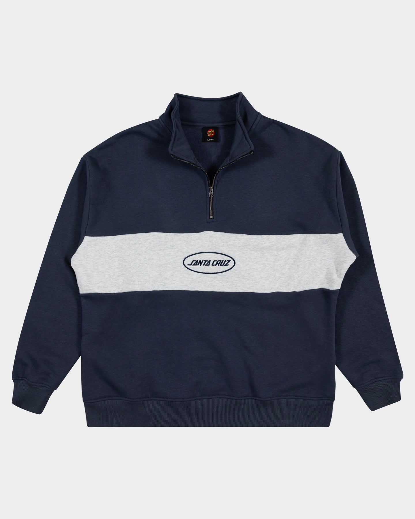 Slam Oval Strip Men's Sweater Dark Blue