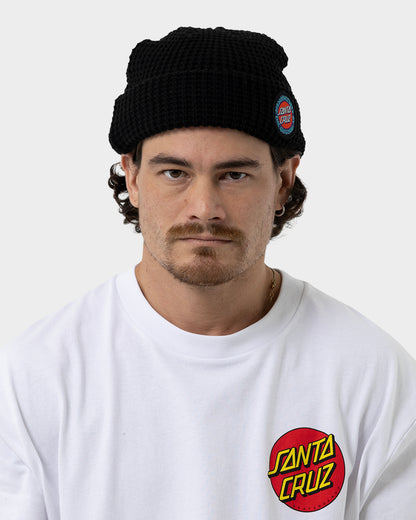 Splatter MFG Dot Men's waffle Beanie Black