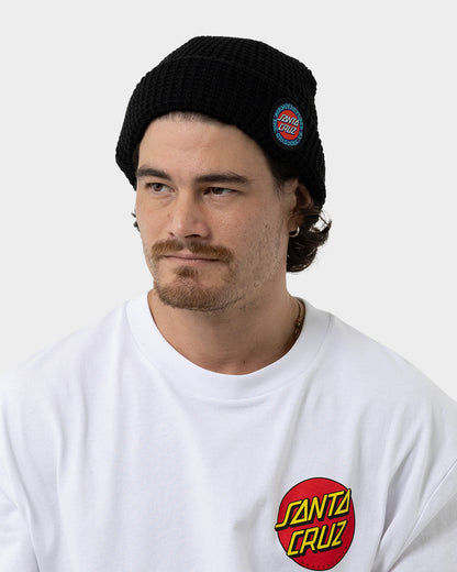 Splatter MFG Dot Men's waffle Beanie Black