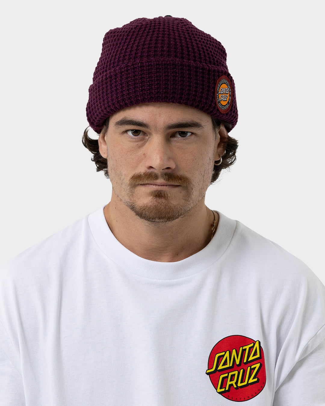 Splatter MFG Dot Men's waffle Beanie Maroon