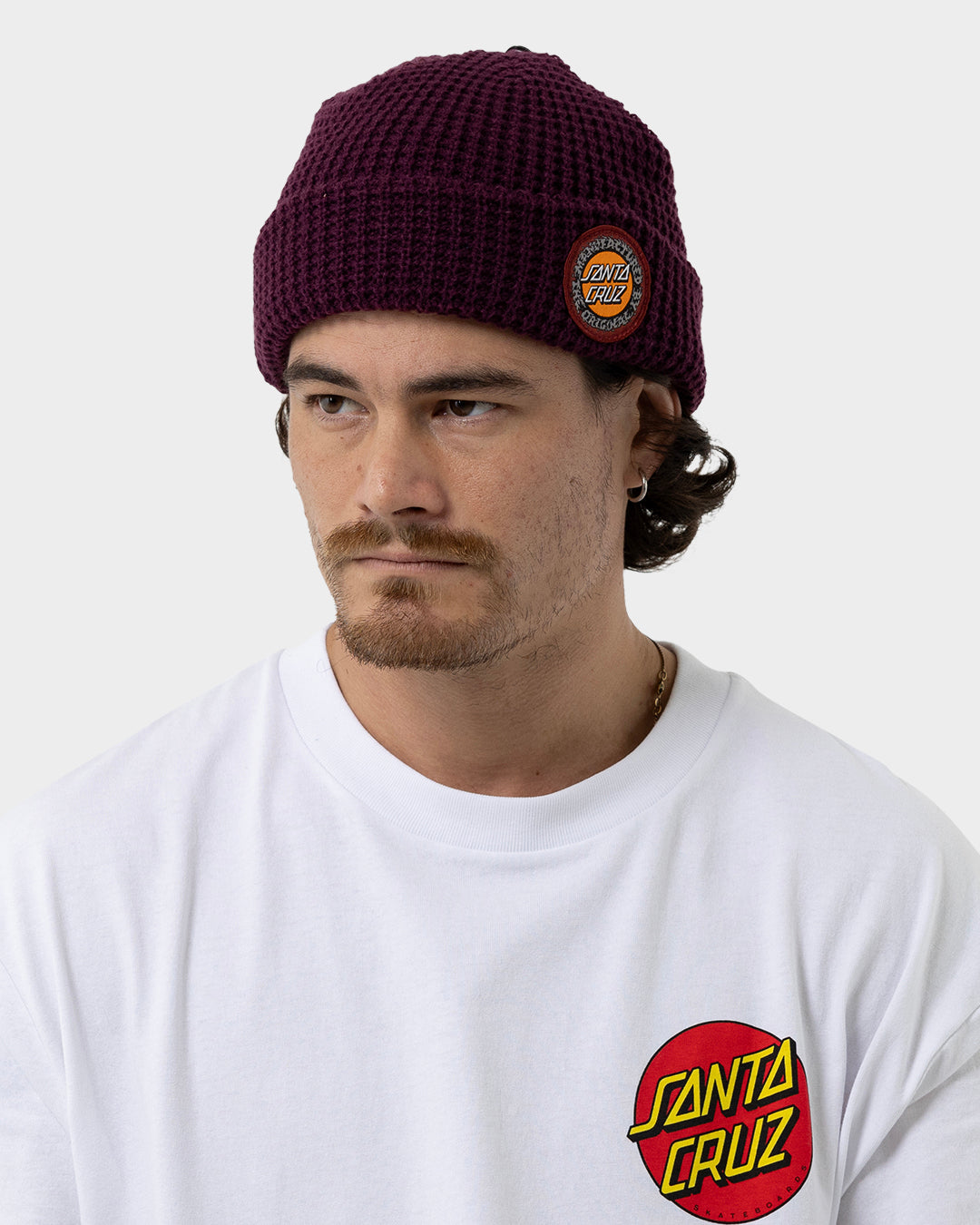 Splatter MFG Dot Men's waffle Beanie Maroon