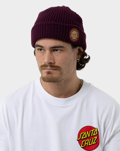 Splatter MFG Dot Men's waffle Beanie Maroon