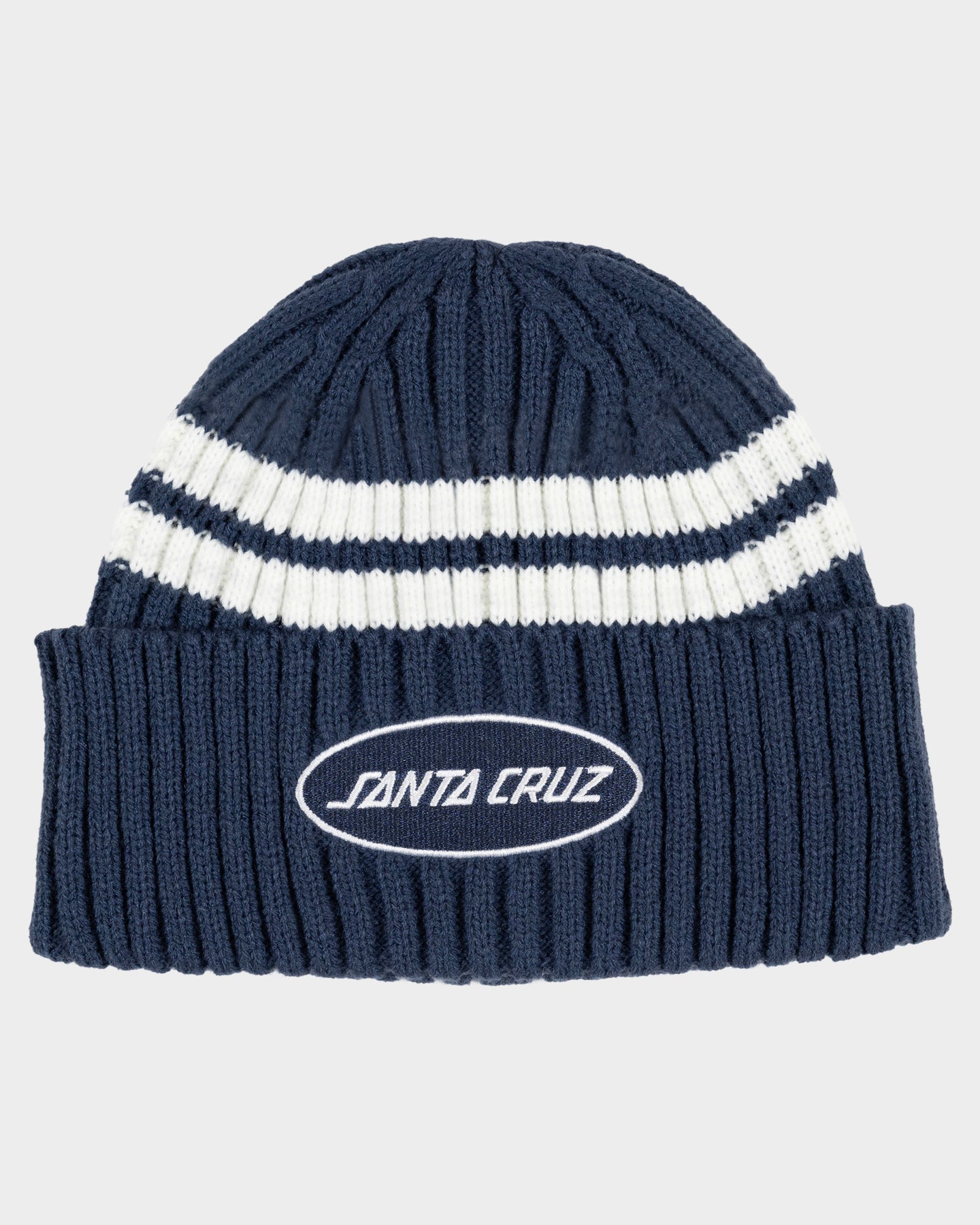 Slam Oval Strip Men's Beanie Dark Blue