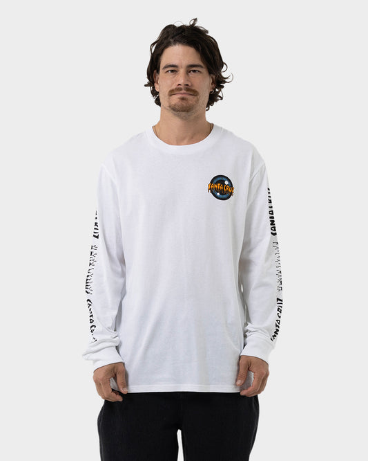 Roskopp Iris Strip Men's L/S T-Shirt White