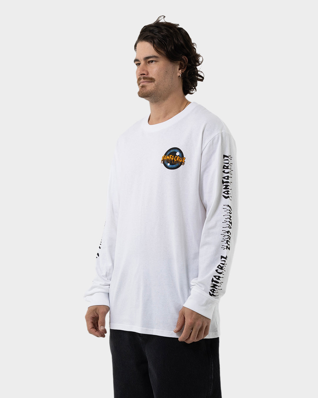 Roskopp Iris Strip Men's L/S T-Shirt White