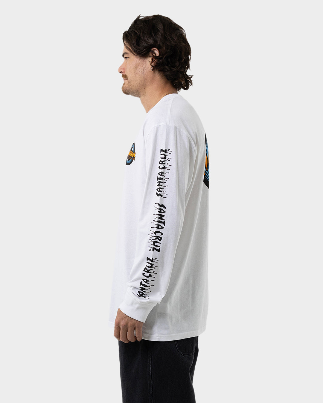 Roskopp Iris Strip Men's L/S T-Shirt White