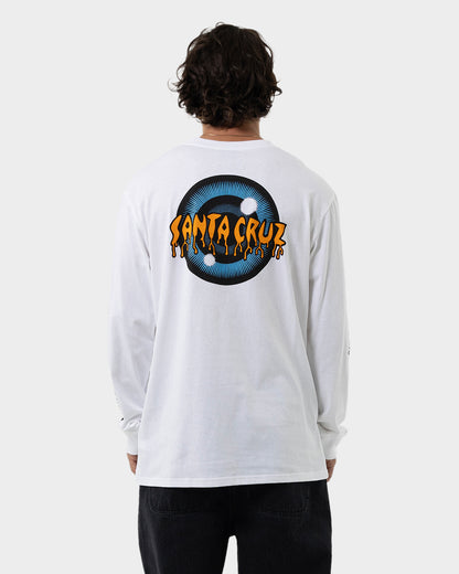 Roskopp Iris Strip Men's L/S T-Shirt White