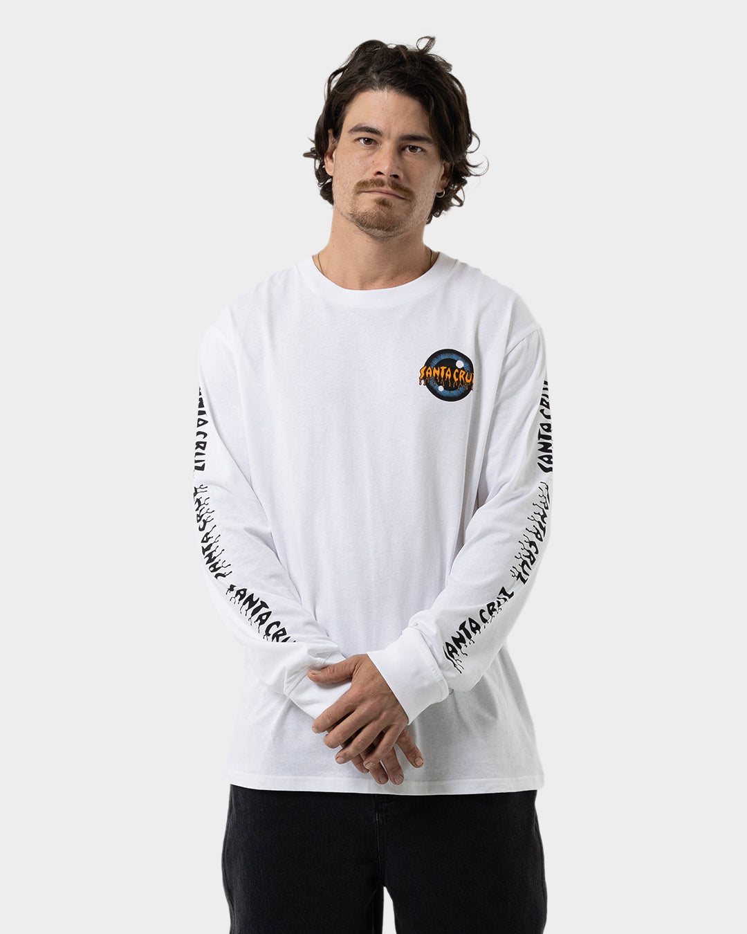 Roskopp Iris Strip Men's L/S T-Shirt White