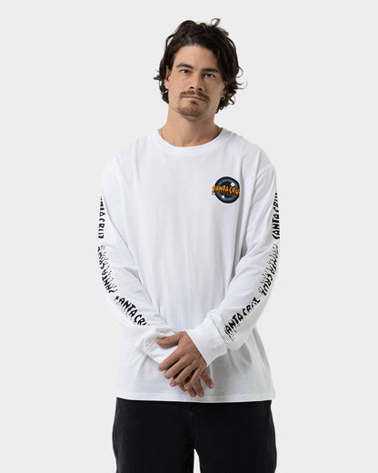 Roskopp Iris Strip Men's L/S T-Shirt White