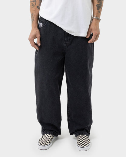 Winkowski Eighth Planet Men's Baggy Denim Pant Washed Black