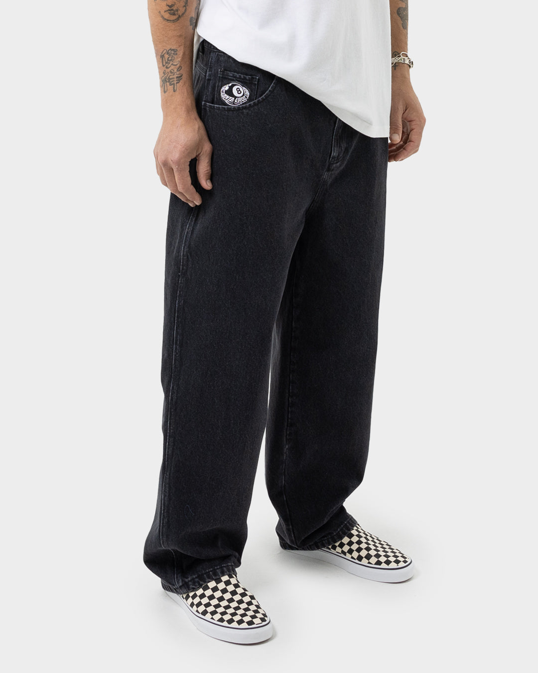 Winkowski Eighth Planet Men's Baggy Denim Pant Washed Black