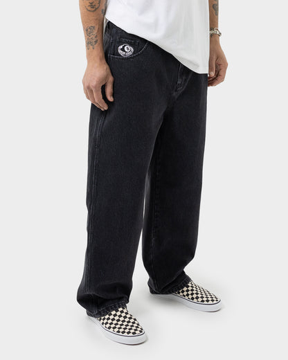 Winkowski Eighth Planet Men's Baggy Denim Pant Washed Black