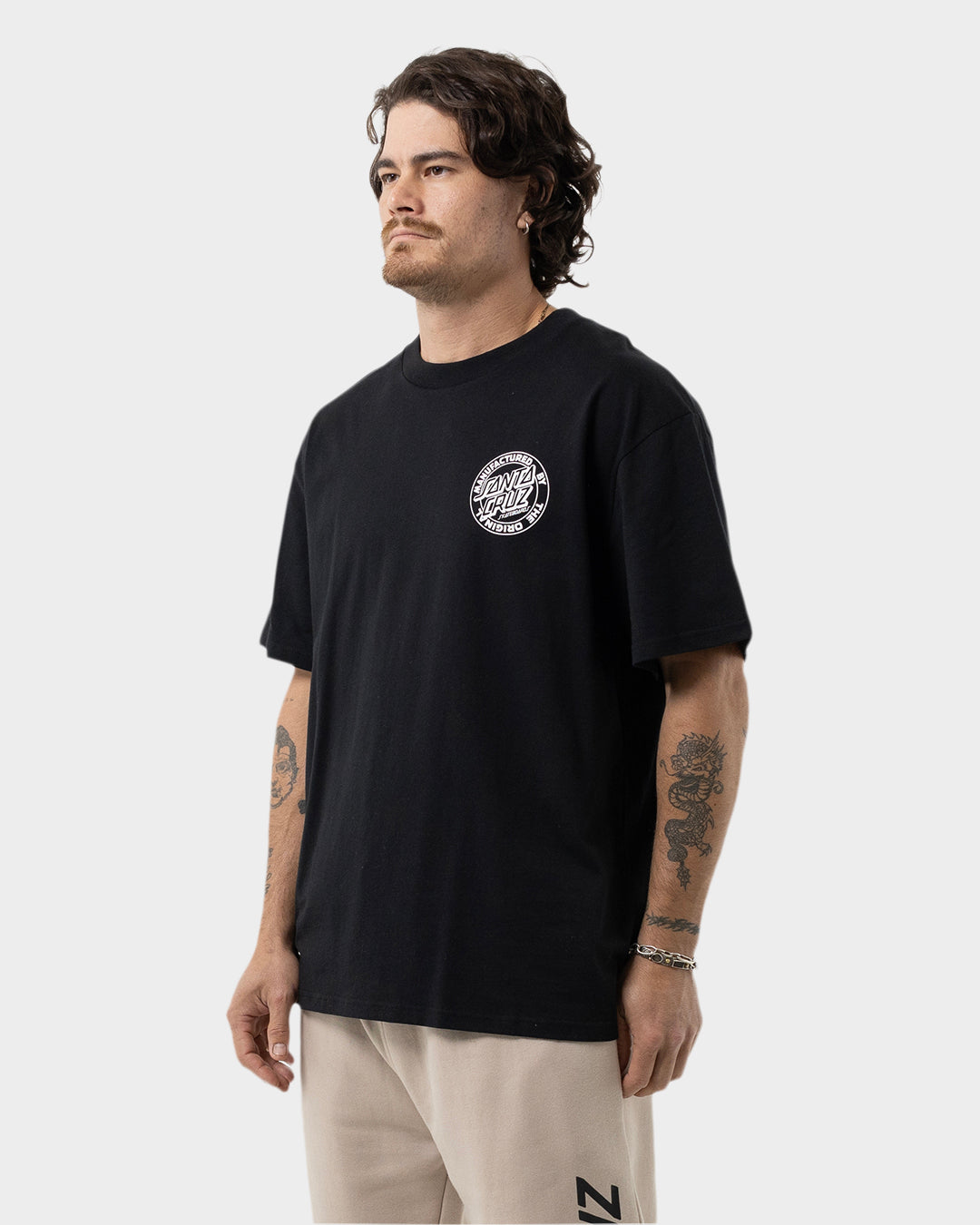 OS MFG Dot Men's Box Fit T-Shirt Black