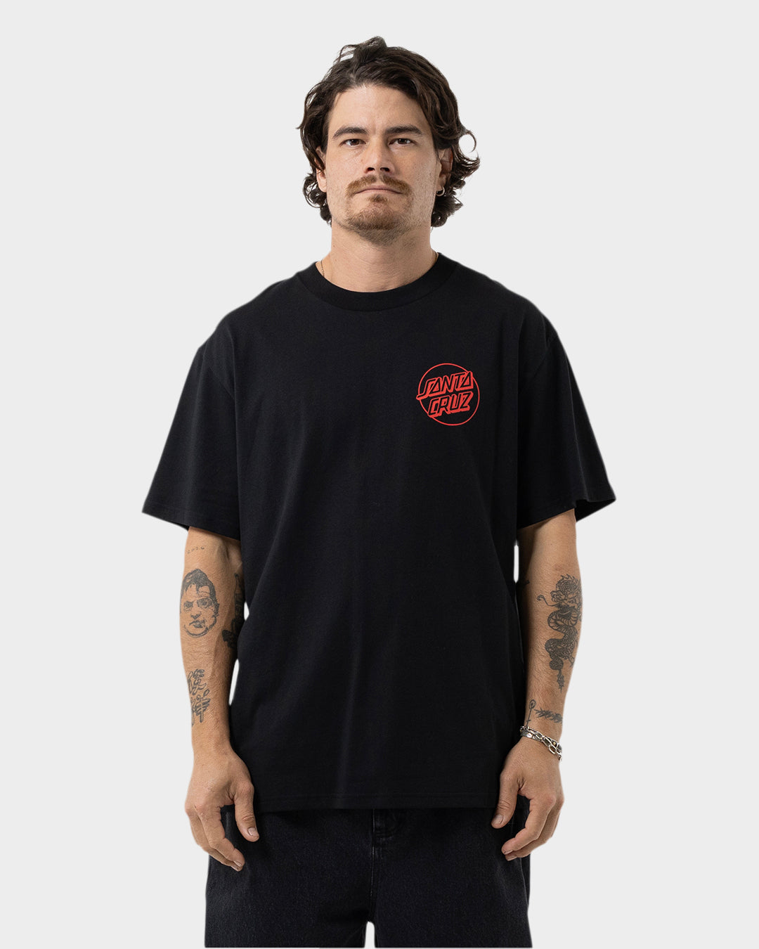 OS Opus Dot Screaming Hand Men's Box Fit T-Shirt Black