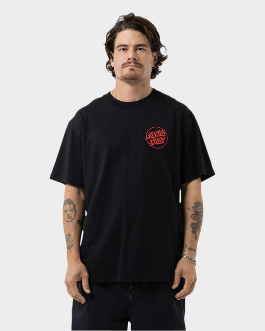 OS Opus Dot Screaming Hand Men's Box Fit T-Shirt Black