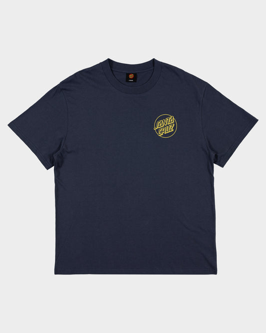 OS Opus Dot Screaming Hand Men's Box Fit T-Shirt Dark Blue