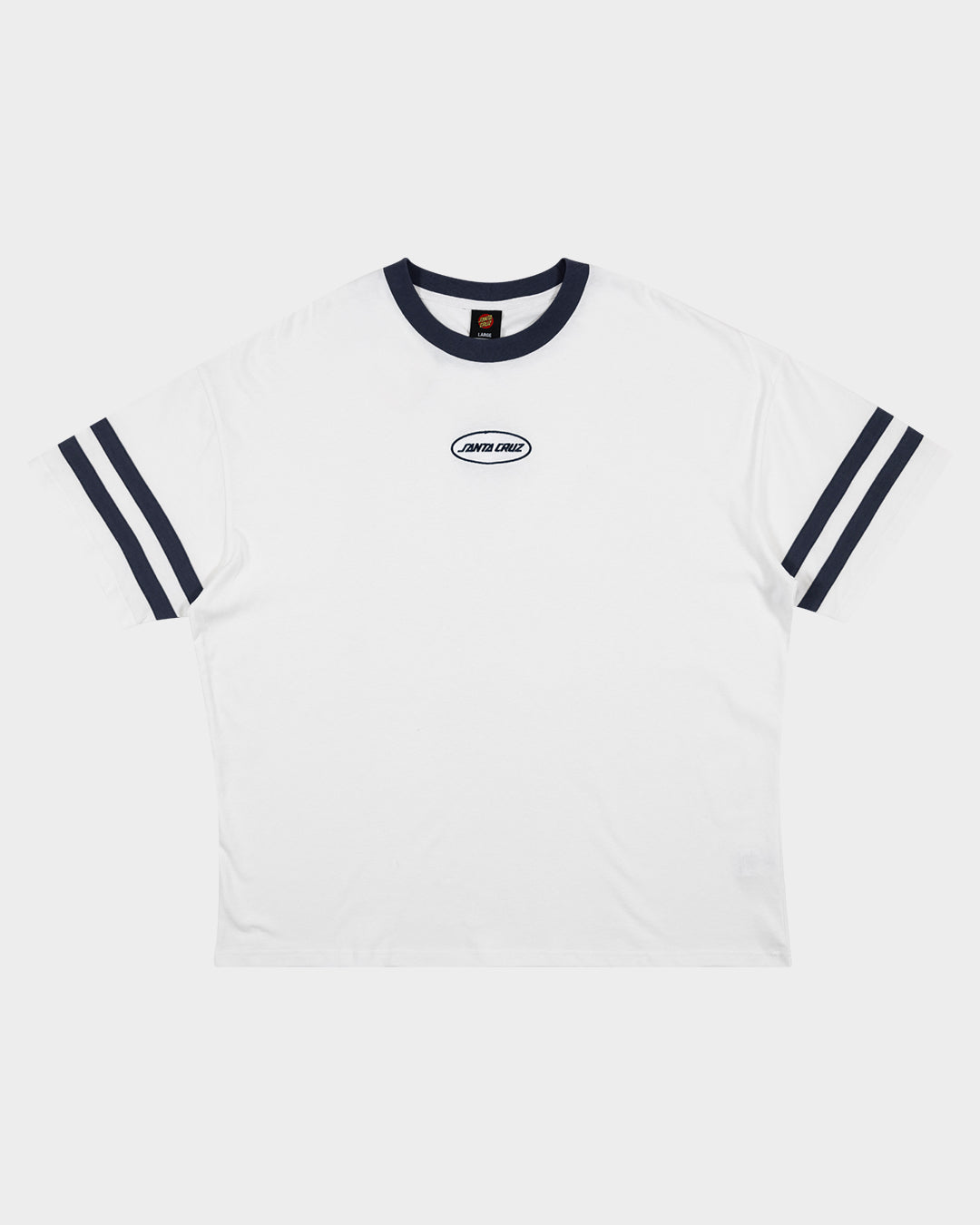Slam Oval Strip Men's Relaxed Fit T-Shirt White