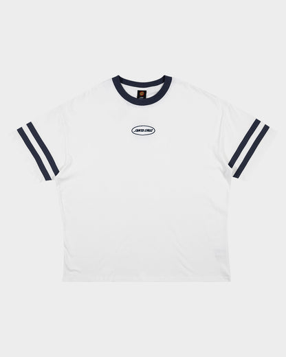 Slam Oval Strip Men's Relaxed Fit T-Shirt White