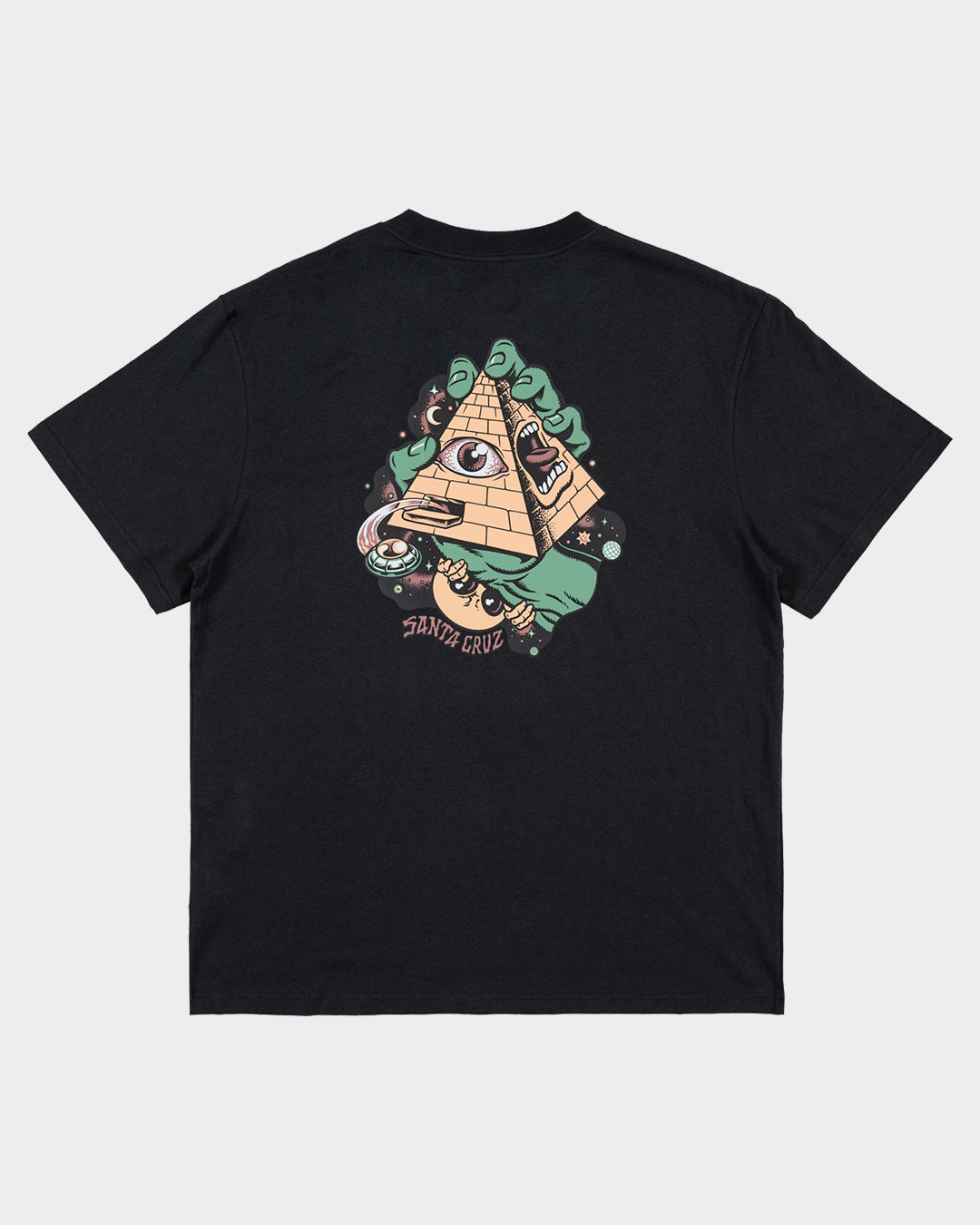 Knibbs Invasion Hand Men's Box Fit T-Shirt Off Black