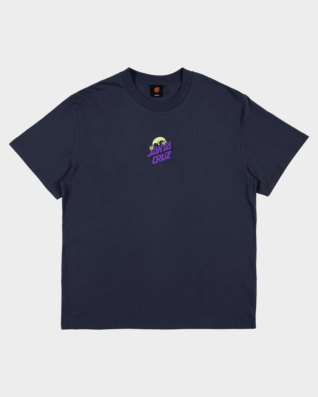 Knibbs Invasion Hand Men's Box Fit T-Shirt Dark Blue