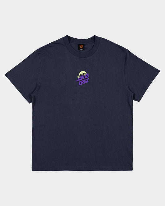 Knibbs Invasion Hand Men's Box Fit T-Shirt Dark Blue