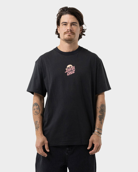 Knibbs Invasion Hand Men's Box Fit T-Shirt Off Black