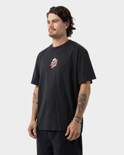 Knibbs Invasion Hand Men's Box Fit T-Shirt Off Black