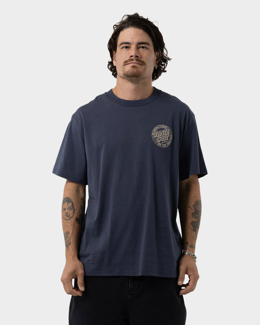 MFG Club Dot Men's Box Fit T-Shirt Dark Blue
