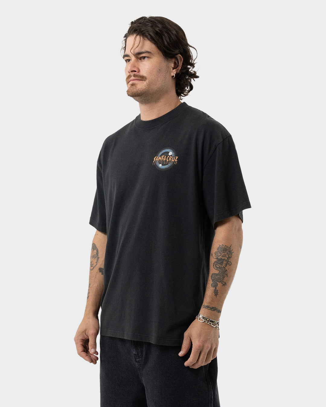 Roskopp Iris Men's Box Fit T-Shirt Off Black
