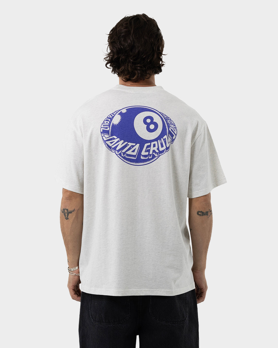 Winkowski Eighth Planet Men's Box Fit T-Shirt White Marle