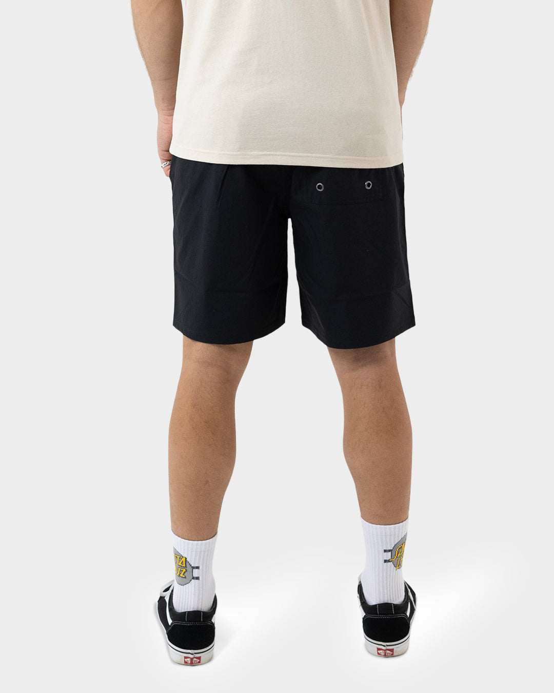 MFG Dot Cruzier Solid Men's Beach Shorts Black