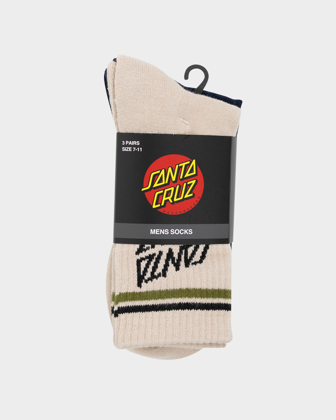 SC Link Stripe Santa Cruz Men's Crew Socks (3 Pack) Multi