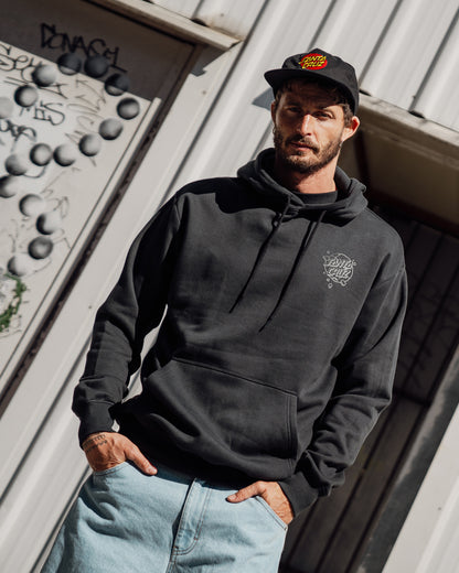 OS Roskopp Destruct Face Men's Pullover Hoodie Off Black