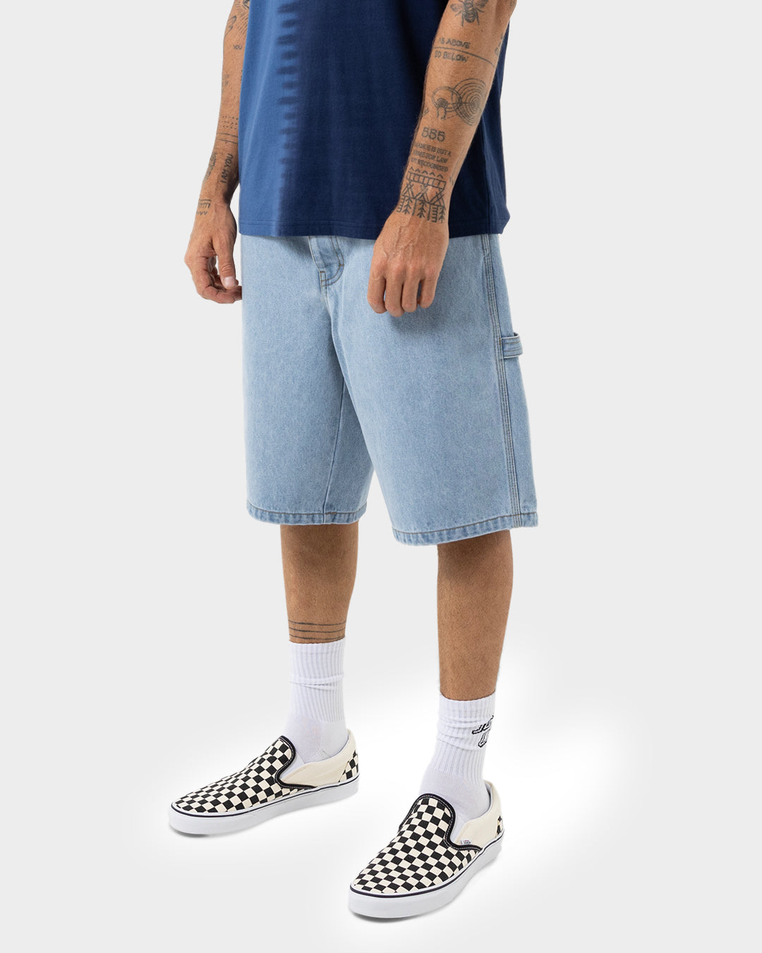 Classic Dot Men's Carpenter Jean Shorts Light Indigo