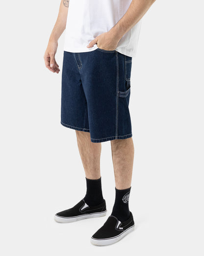 Classic Dot Men's Carpenter Jean Shorts Rinsed Indigo