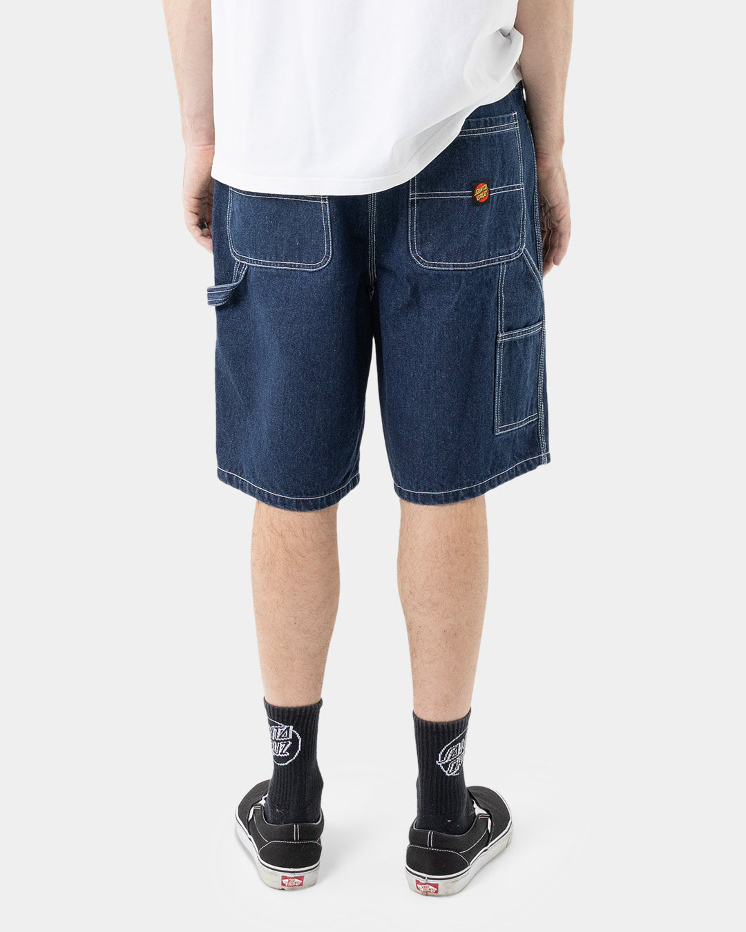 Classic Dot Men's Carpenter Jean Shorts Rinsed Indigo
