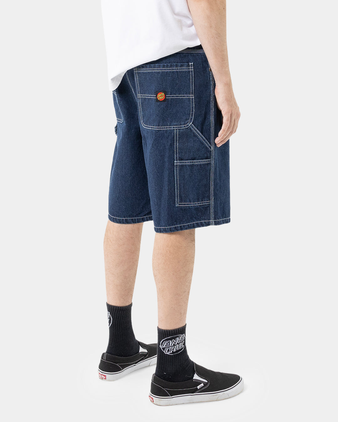 Classic Dot Men's Carpenter Jean Shorts Rinsed Indigo
