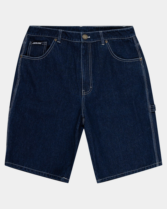 Classic Dot Men's Carpenter Jean Shorts Rinsed Indigo