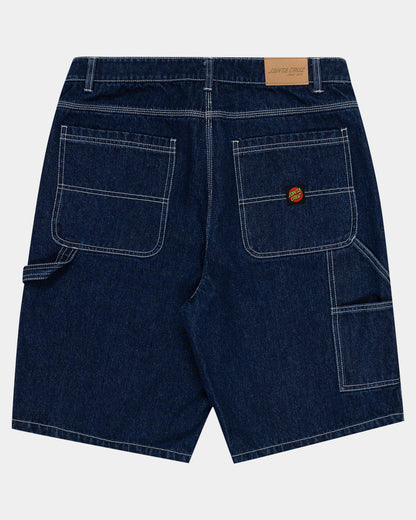 Classic Dot Men's Carpenter Jean Shorts Rinsed Indigo