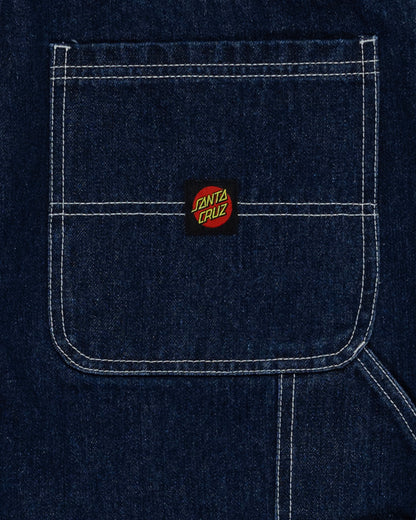 Classic Dot Men's Carpenter Jean Shorts Rinsed Indigo