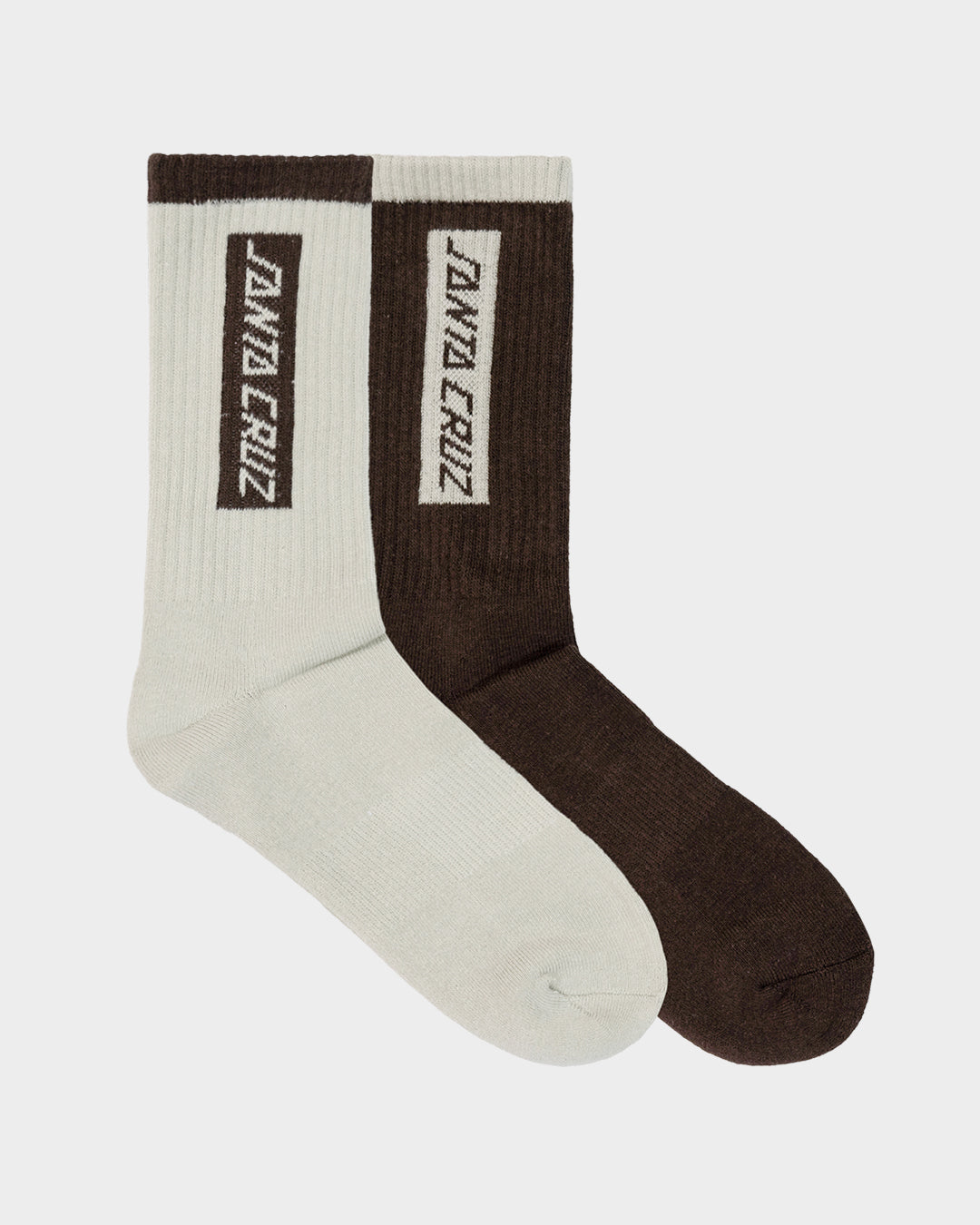 SC Eliminate Men's Long Crew Socks (2 Pack) Brown-concrete