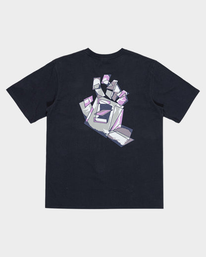 Screaming Scratched Hand Men's T-shirt Off Black