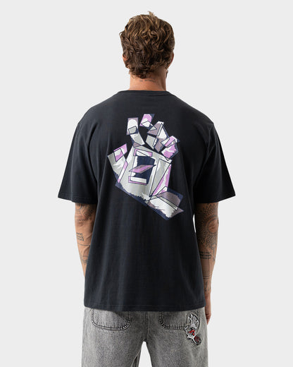 Screaming Scratched Hand Men's T-shirt Off Black
