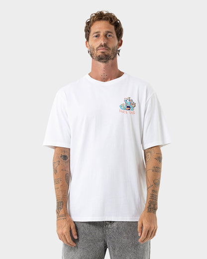Screaming Scratched Hand Men's T-shirt White