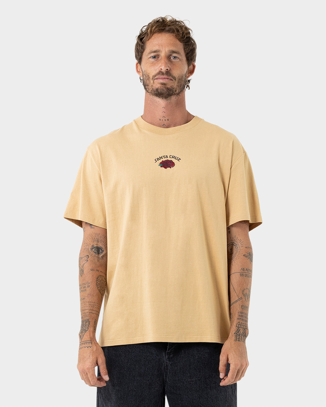 Dressen Roses Solo Men's Box Fit T-shirt Tan
