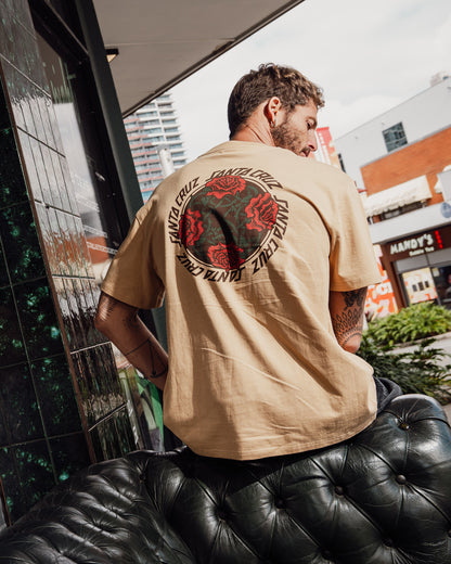 Dressen Roses Solo Men's Box Fit T-shirt Tan