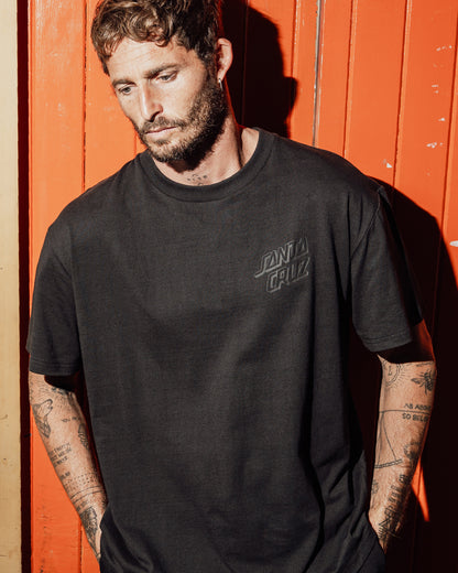 Multi Logo Descent Men's Box Fit T-shirt Off Black
