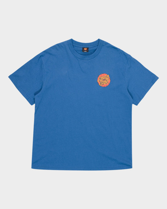 Scrawl Brick Dot Men's Box Fit T-shirt Blue