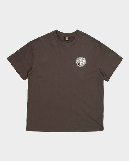 Scrawl Brick Dot Men's Box Fit T-shirt Brown