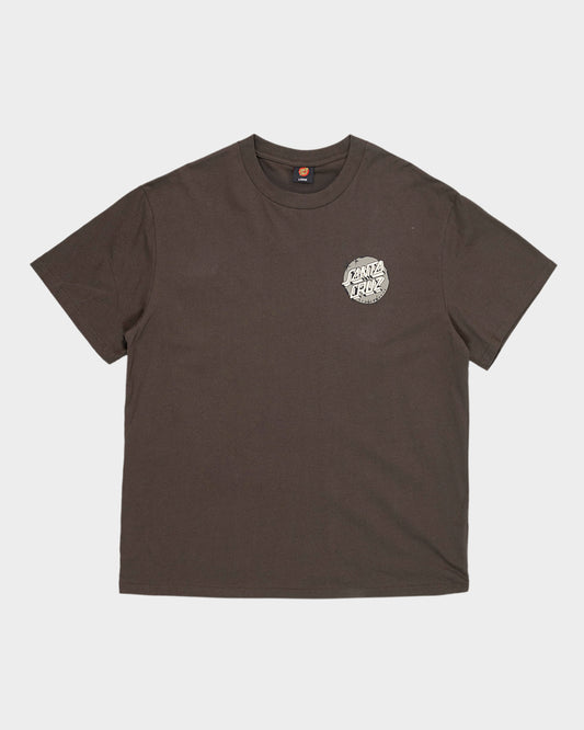 Scrawl Brick Dot Men's Box Fit T-shirt Brown